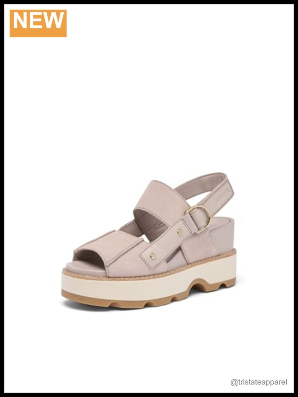 Platform Wedge Sandals Slingback Faux Leather Adjustable Ankle Strap Open Toe